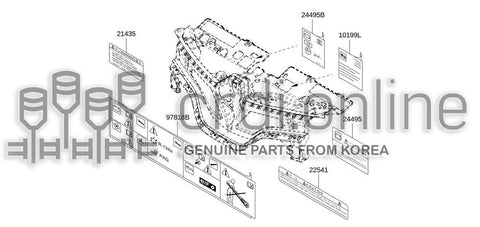 LABEL-CAUTIONRADIATOR [ORIGINAL] 21435-6155R 214356155R 21435 6155R