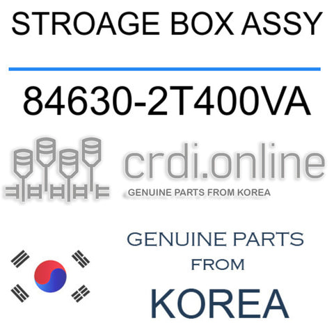 STROAGE BOX ASSY [ORIGINAL] 84630-2T400VA 846302T400VA 84630 2T400VA