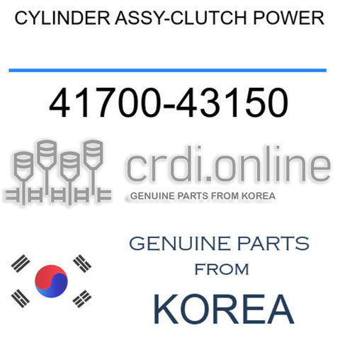 CYLINDER ASSY-CLUTCH POWER [ORIGINAL] 41700-43150 4170043150 41700 43150