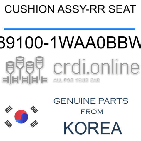 CUSHION ASSY-RR SEAT [ORIGINAL] 89100-1WAA0BBW 891001WAA0BBW 89100 1WAA0BBW