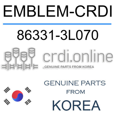 EMBLEM-CRDI [ORIGINAL] 86331-3L070 863313L070 86331 3L070