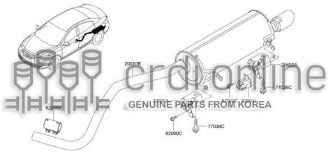 DAMPER-ACOUSTIC EXHAUST LINE 20663-2891R 206632891R 20663 2891R