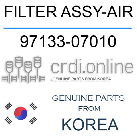 FILTER ASSY-AIR [ORIGINAL] 97133-07010 9713307010 97133 07010