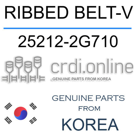RIBBED BELT-V [ORIGINAL] 25212-2G710 252122G710 25212 2G710