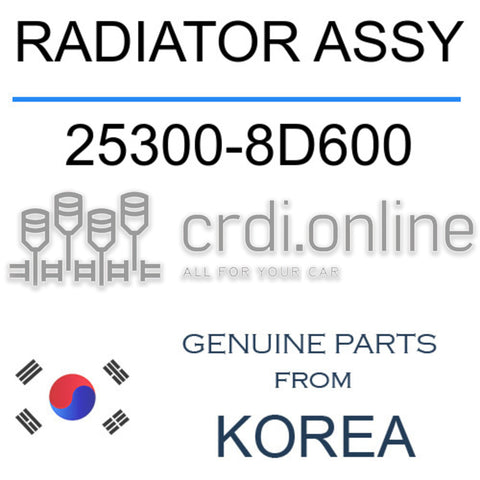 RADIATOR ASSY [ORIGINAL] 25300-8D600 253008D600 25300 8D600