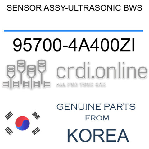 SENSOR ASSY-ULTRASONIC BWS [ORIGINAL] 95700-4A400ZI 957004A400ZI 95700 4A400ZI