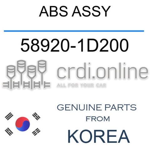 ABS ASSY 58920-1D200 589201D200 58920 1D200