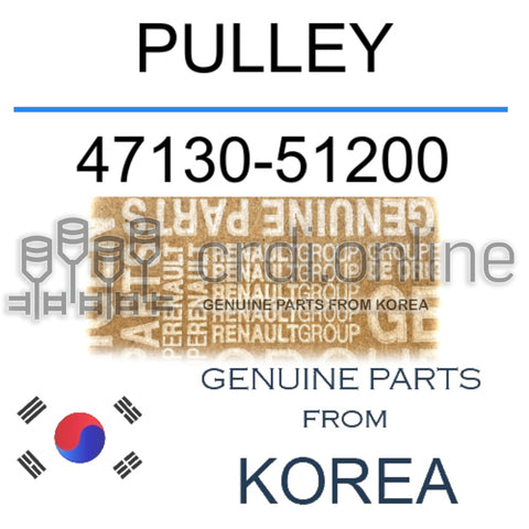 PULLEY [ORIGINAL] 47130-51200 4713051200 47130 51200