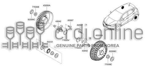 HUB ASSY-REAR BRAKE DRUM 43200-9234R 432009234R 43200 9234R
