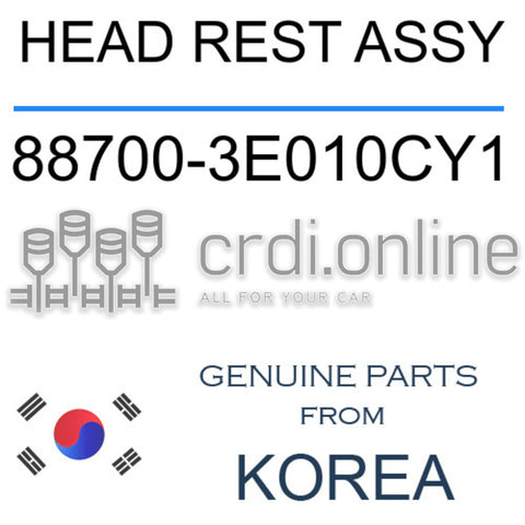 HEAD REST ASSY [ORIGINAL] 88700-3E010CY1 887003E010CY1 88700 3E010CY1