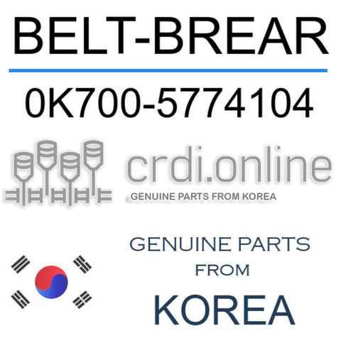 BELT-BREAR 0K700-5774104 0K7005774104 0K700 5774104