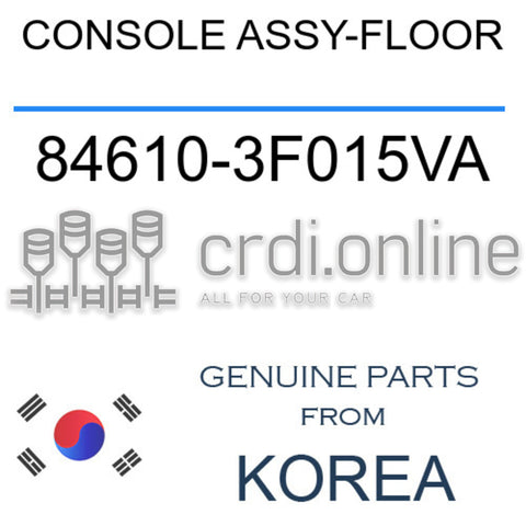 CONSOLE ASSY-FLOOR [ORIGINAL] 84610-3F015VA 846103F015VA 84610 3F015VA