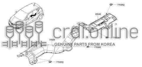 SHIELD-HEATSILENCER 20540-0606R 205400606R 20540 0606R