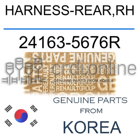 HARNESS-REAR,RH [ORIGINAL] 24163-5676R 241635676R 24163 5676R