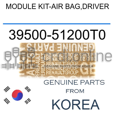 MODULE KIT-AIR BAG,DRIVER [ORIGINAL] 39500-51200T0 3950051200T0 39500 51200T0
