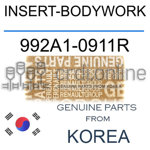 INSERT-BODYWORK [ORIGINAL] 992A1-0911R 992A10911R 992A1 0911R