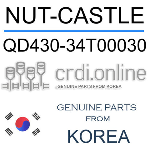 NUT-CASTLE [ORIGINAL] QD430-34T00030 QD43034T00030 QD430 34T00030