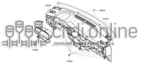LID DISPLAY-VISOR 68240-8481R 682408481R 68240 8481R