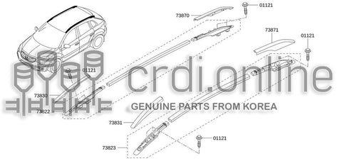 ROOF RACK ASSYLH 73823-JY00A 73823JY00A 73823 JY00A
