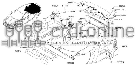 TRIM-BOOT LID HINGELWR RH 84448-6617R 844486617R 84448 6617R
