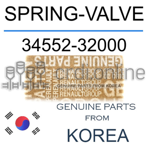 SPRING-VALVE [ORIGINAL] 34552-32000 3455232000 34552 32000