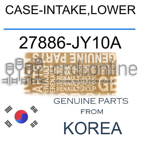 CASE-INTAKE,LOWER [ORIGINAL] 27886-JY10A 27886JY10A 27886 JY10A