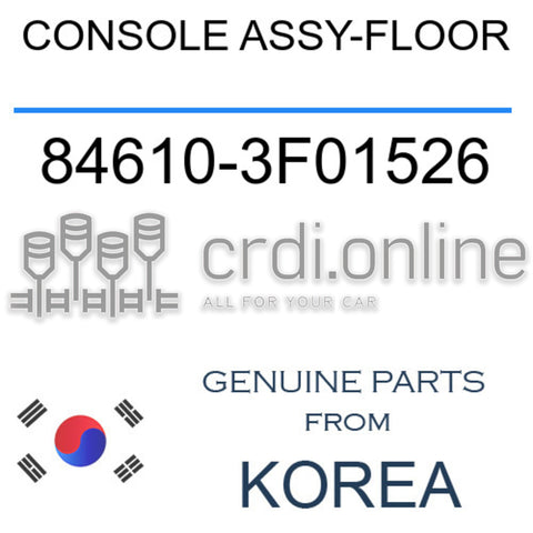 CONSOLE ASSY-FLOOR [ORIGINAL] 84610-3F01526 846103F01526 84610 3F01526