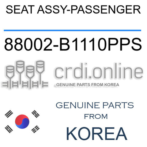 SEAT ASSY-PASSENGER [ORIGINAL] 88002-B1110PPS 88002B1110PPS 88002 B1110PPS