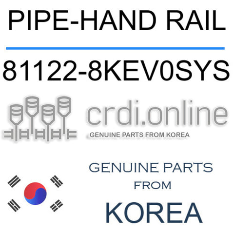 PIPE-HAND RAIL [ORIGINAL] 81122-8KEV0SYS 811228KEV0SYS 81122 8KEV0SYS