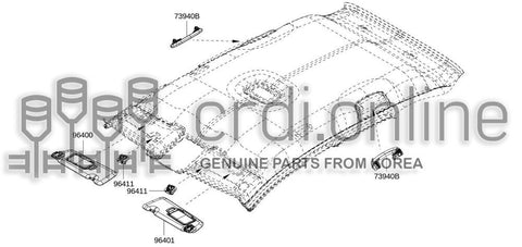GRIP ASSY-ASSISTANTREAR 73940-6911R 739406911R 73940 6911R