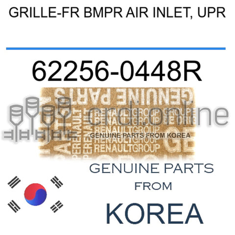 GRILLE-FR BMPR AIR INLET, UPR [ORIGINAL] 62256-0448R 622560448R 62256 0448R