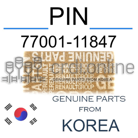 PIN [ORIGINAL] 77001-11847 7700111847 77001 11847