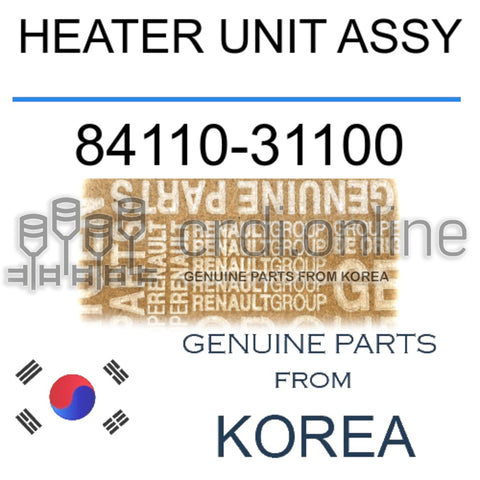 HEATER UNIT ASSY [ORIGINAL] 84110-31100 8411031100 84110 31100