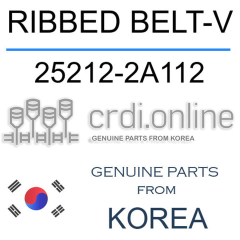 RIBBED BELT-V [ORIGINAL] 25212-2A112 252122A112 25212 2A112