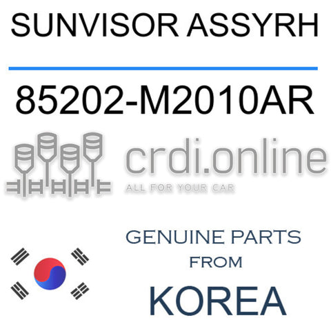 SUNVISOR ASSYRH [ORIGINAL] 85202-M2010AR 85202M2010AR 85202 M2010AR