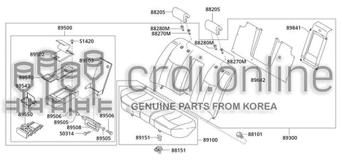 CUP HOLDER ASSY-ARMREST 89543-52020FK 8954352020FK 89543 52020FK