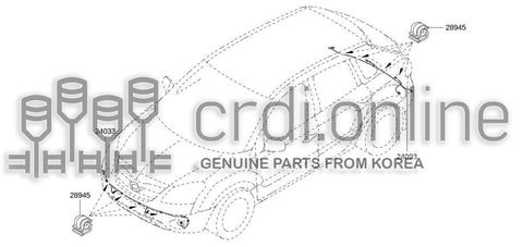 HARNESS-CONER SENSORFRONT 24033-JY00A 24033JY00A 24033 JY00A