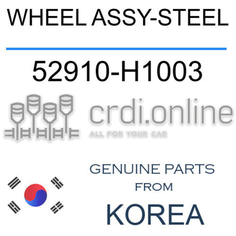 WHEEL ASSY-STEEL 52910-H1003 52910H1003 52910 H1003