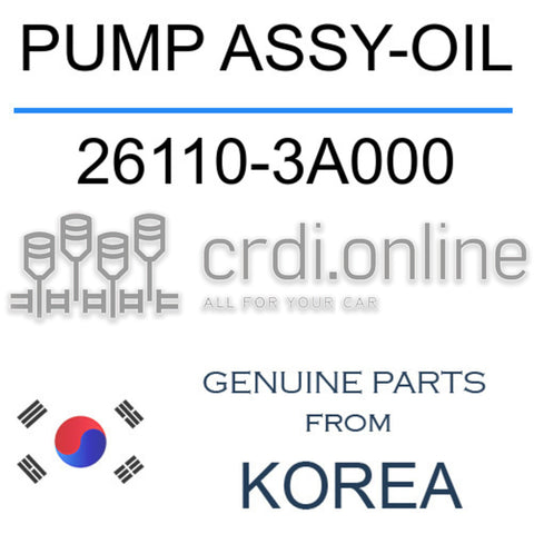 PUMP ASSY-OIL 26110-3A000 261103A000 26110 3A000