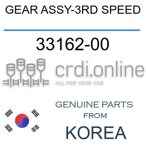 GEAR ASSY-3RD SPEED [ORIGINAL] 33162-00 3316200 33162 00