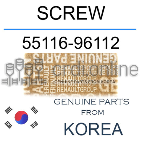 SCREW [ORIGINAL] 55116-96112 5511696112 55116 96112