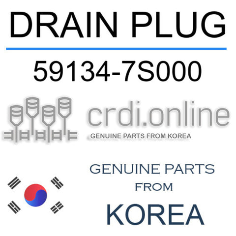 DRAIN PLUG [ORIGINAL] 59134-7S000 591347S000 59134 7S000