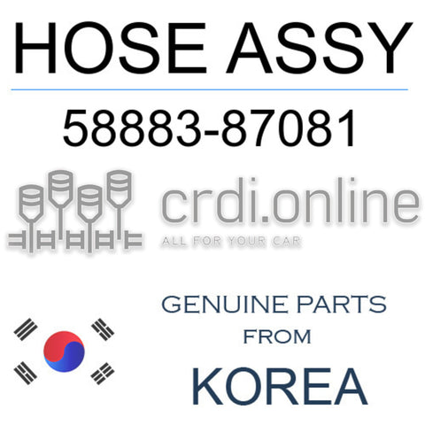 HOSE ASSY [ORIGINAL] 58883-87081 5888387081 58883 87081