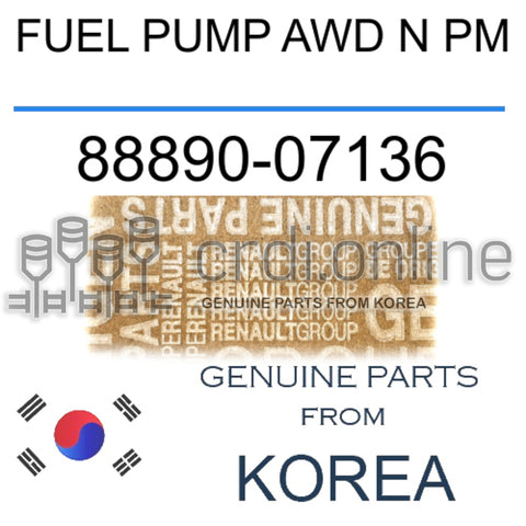 FUEL PUMP AWD N PM [ORIGINAL] 88890-07136 8889007136 88890 07136