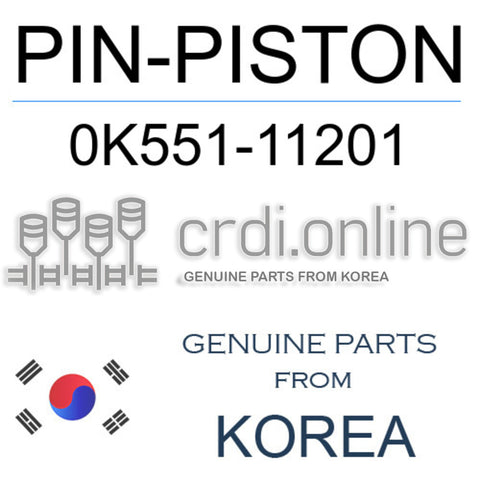 PIN-PISTON [ORIGINAL] 0K551-11201 0K55111201 0K551 11201