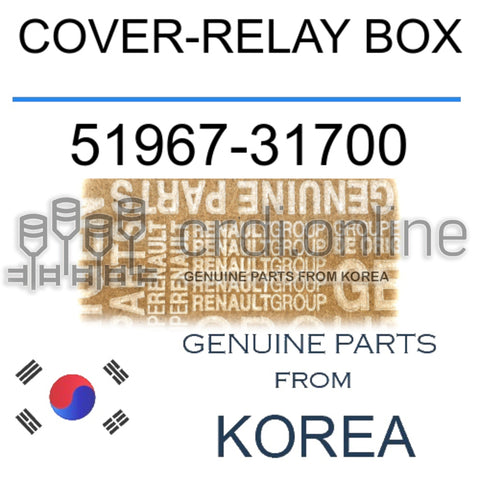 COVER-RELAY BOX [ORIGINAL] 51967-31700 5196731700 51967 31700