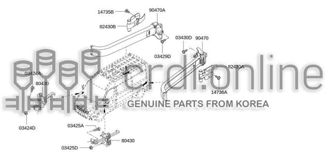 BOX-STOP LH TRUNK DOOR 82430-2481R 824302481R 82430 2481R
