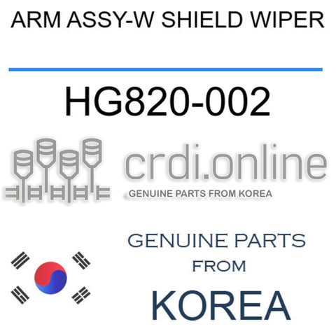 ARM ASSY-W SHIELD WIPER [ORIGINAL] HG820-002 HG820002 HG820 002