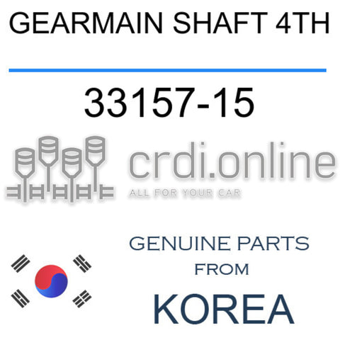 GEARMAIN SHAFT 4TH [ORIGINAL] 33157-15 3315715 33157 15