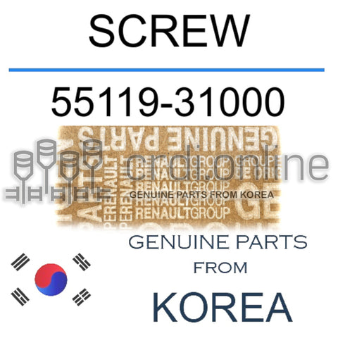 SCREW [ORIGINAL] 55119-31000 5511931000 55119 31000
